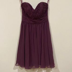 Mori Lee  plum cocktail, homecoming, wedding dress